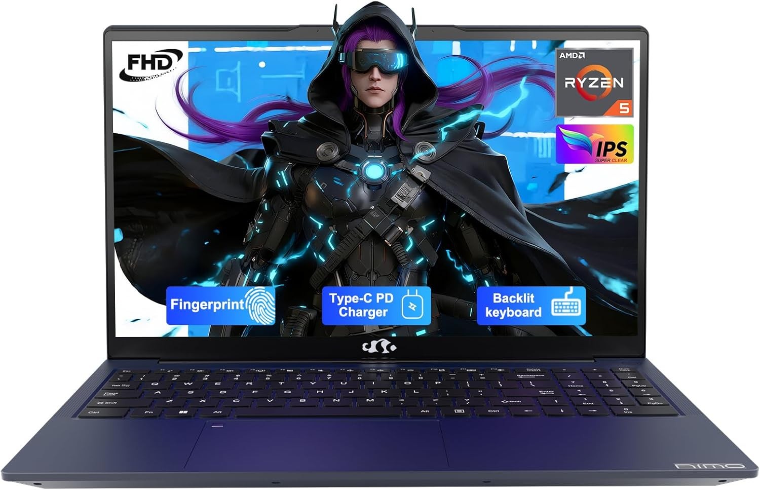 15.6» IPS FHD Student Laptop 16GB RAM 1TB SSD AMD Ryzen 5 4 Cores Up to 3.7GHz