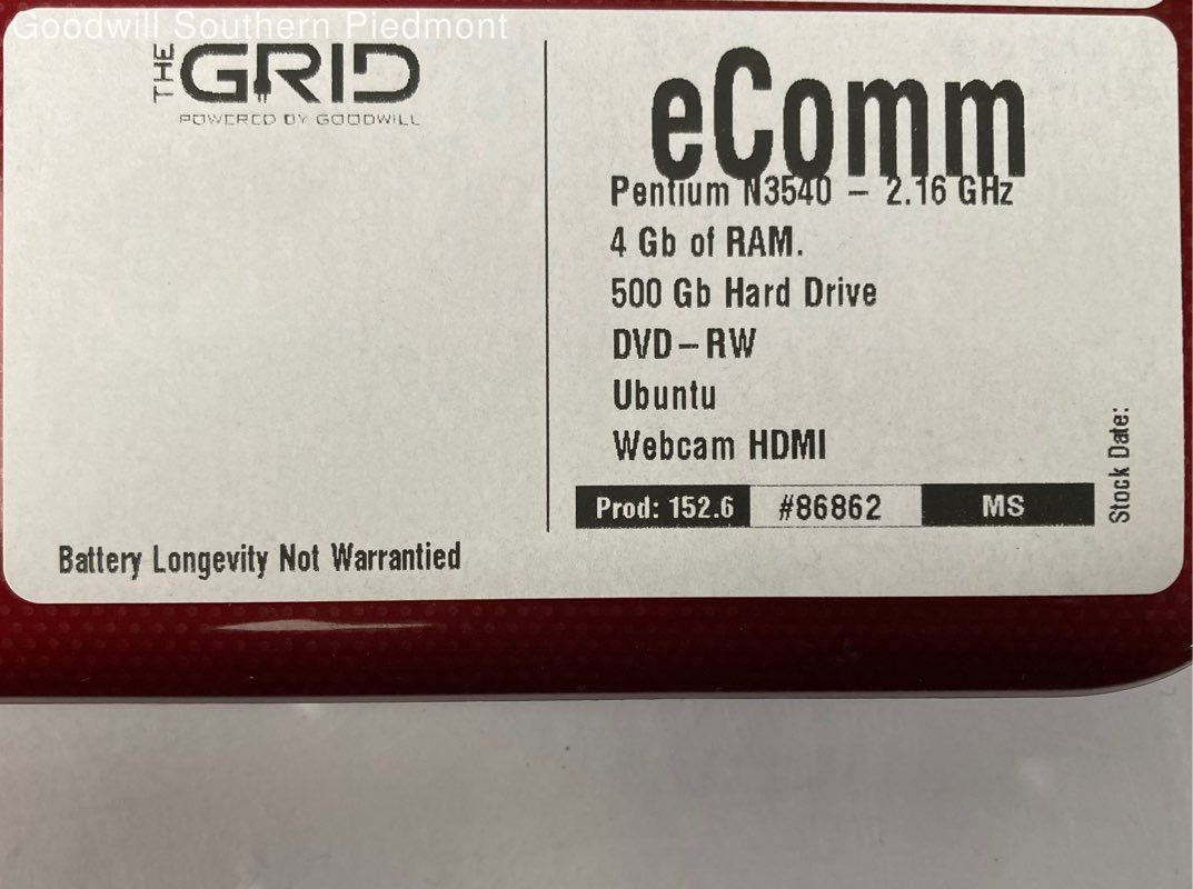 HP 15 Pentium N3540 2.16GHz 4Gb RAM 500Gb HDD – Tested