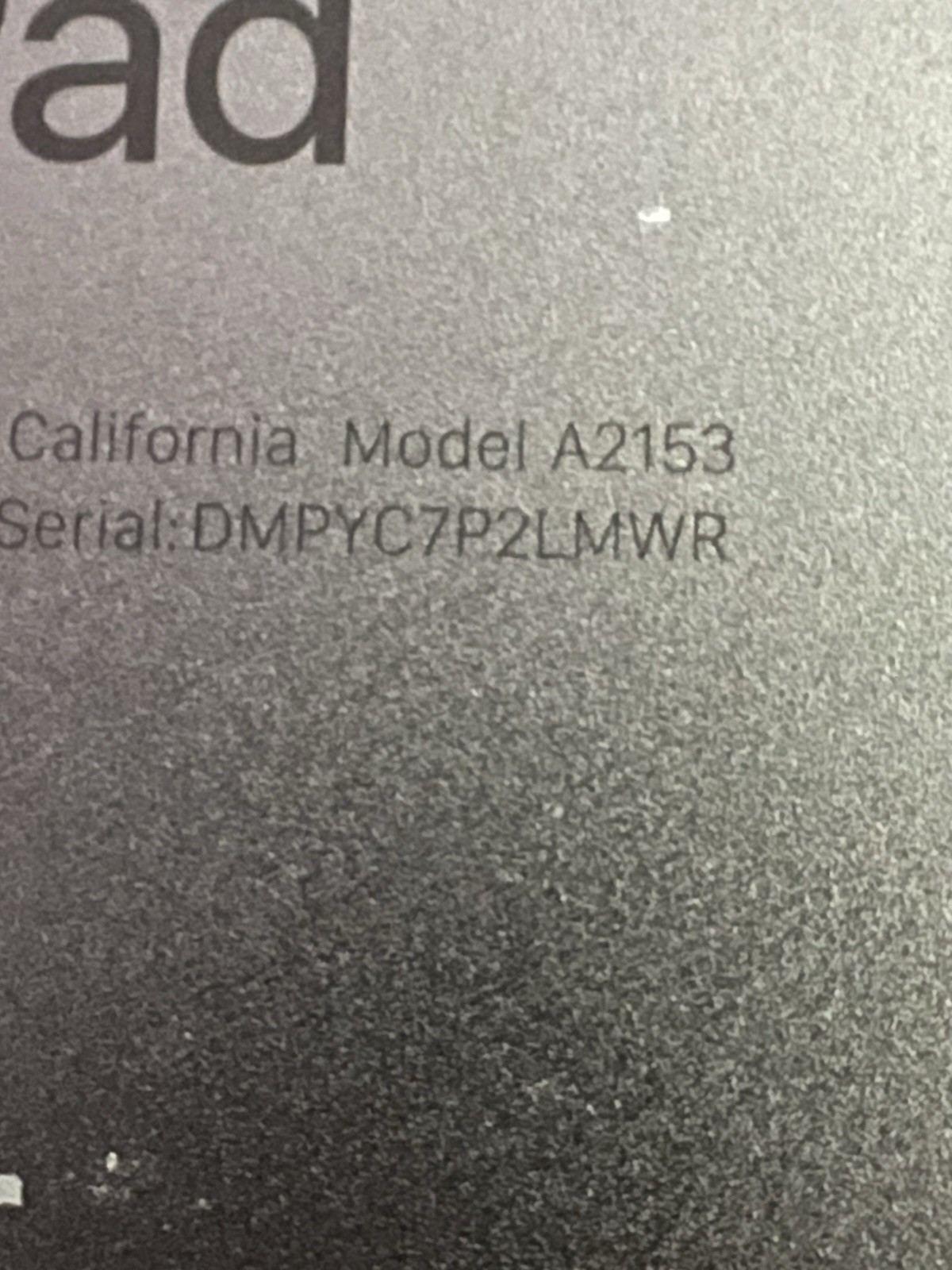Apple iPad Air 3 10.5″ 64GB 3rd Gen Wi-Fi Space Gray – AS For Parts