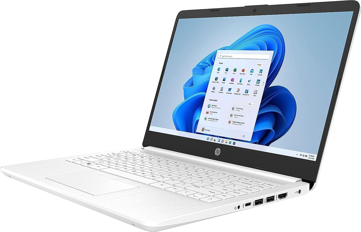 HP 14” HD Laptop Intel Celeron N4120, 8GB RAM, 64GB eMMC Win 11 Home S White