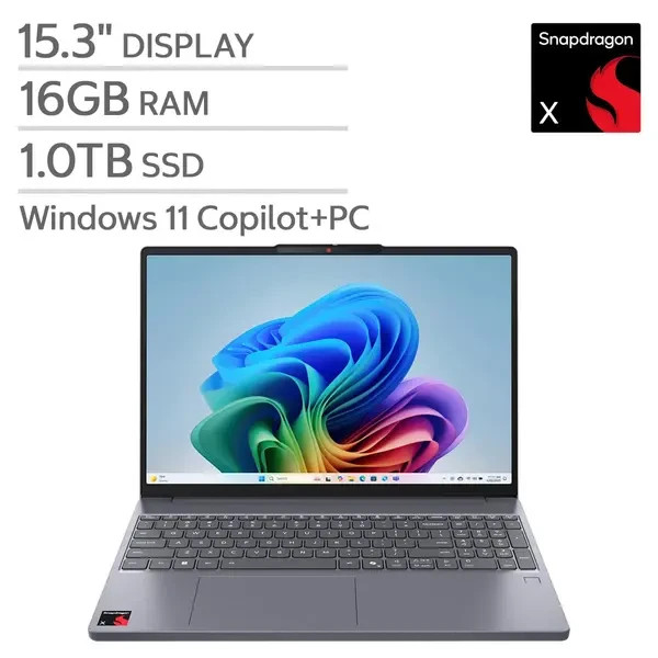 Lenovo IdeaPad Slim 3x 15Q8X10 15.3″ WUXGA Touch Snapdragon X 16GB 1TB SSD W11H