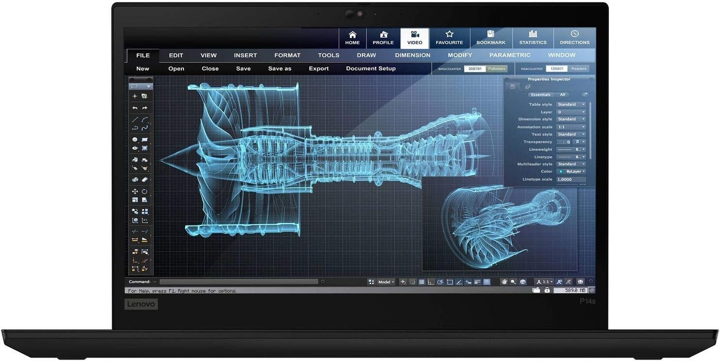 Lenovo ThinkPad P14s Gen 1 14″ Touchscreen i7-10610U 1.8GHz 48GB/1TB Quadro P520