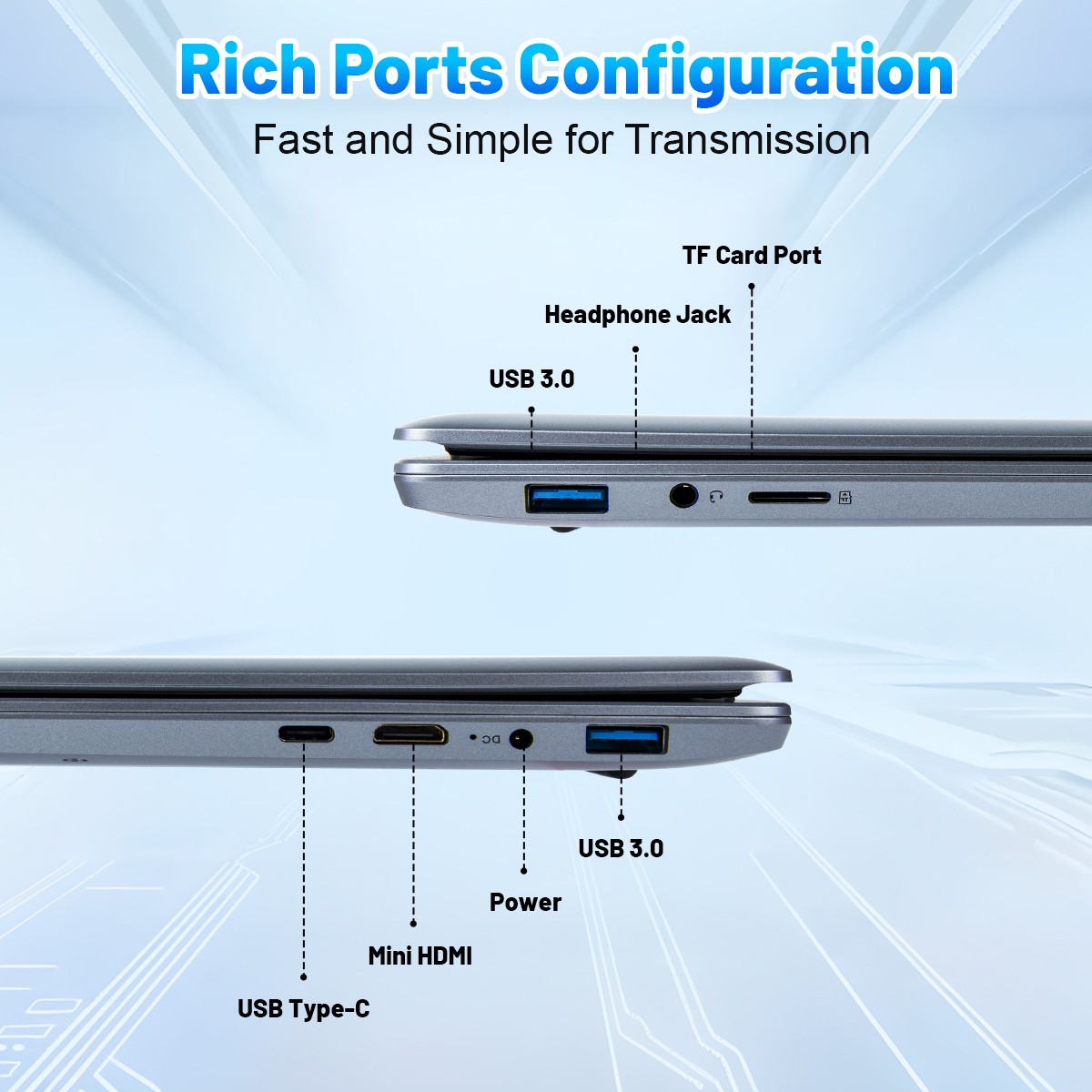 15.6 inch Laptop 16GB+512GB Windows 11 Computers WiFi Bluetooth 1920*1080 LP
