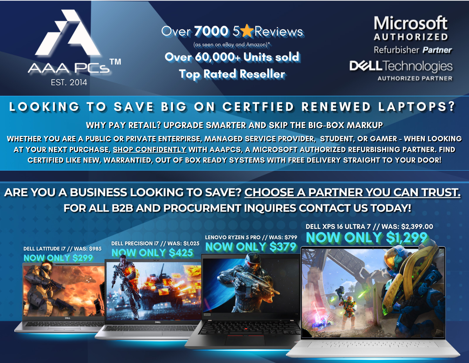 Dell Latitude 15.6″ Laptop Intel Core i5 Light Gaming Business 64GB RAM 2TB SSD