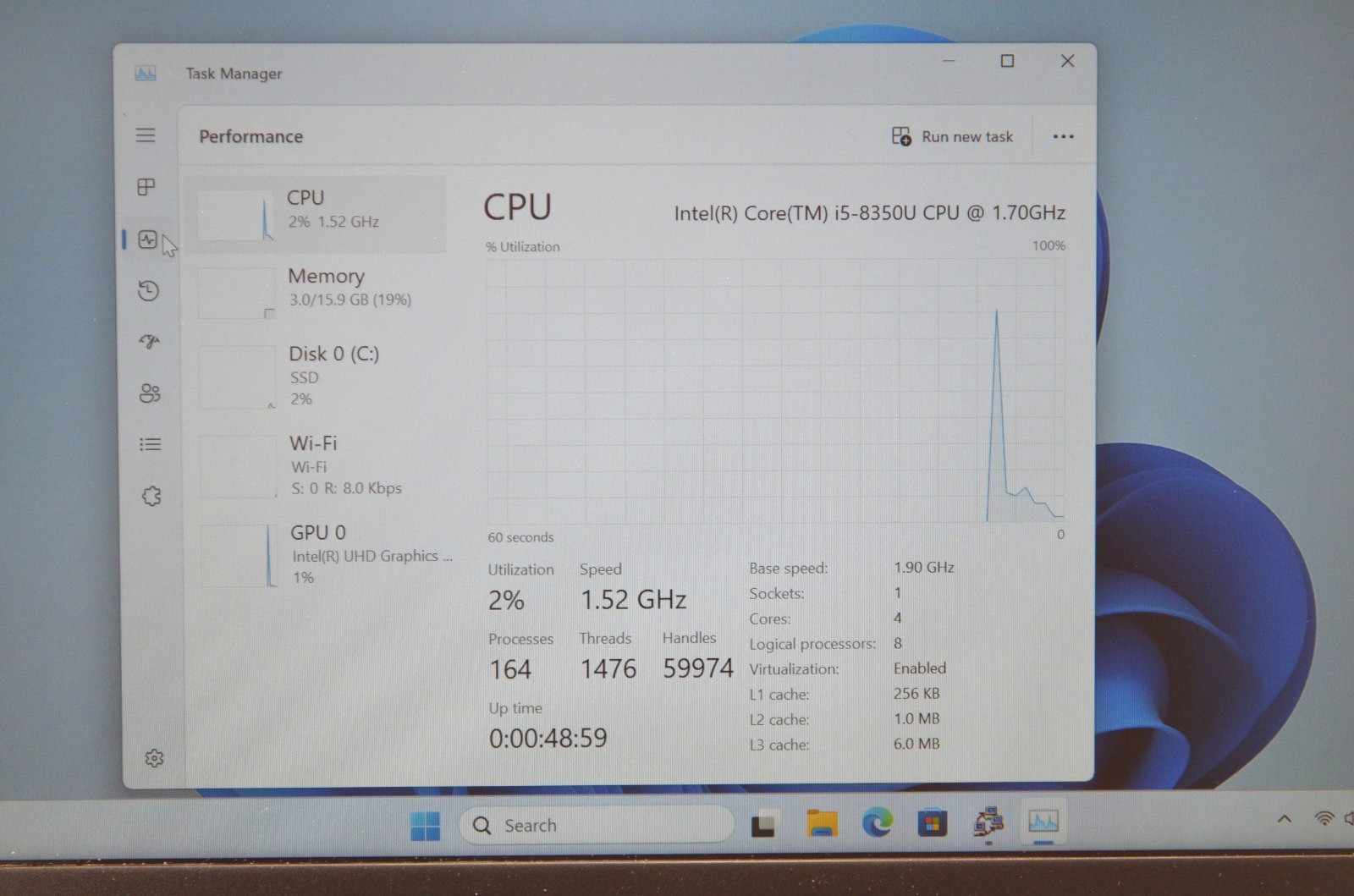 Dell Latitude 5490 14″ FHD Laptop I5-8250U 16GB RAM 256 NVME Win11Pro «FAIR» BAT