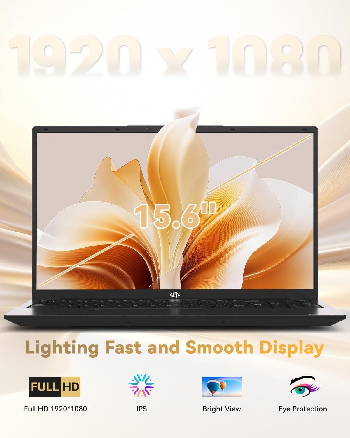 NIMO 15.6″ Light Laptop 8 Cores AMD Ryzen 7 Pro 6850U 16GB LPDDR5 RAM 512GB SSD