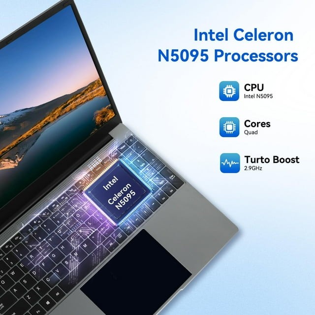 15.6 inch Laptop 16GB+512GB Windows 11 Computers WiFi, Bluetooth, Type-C