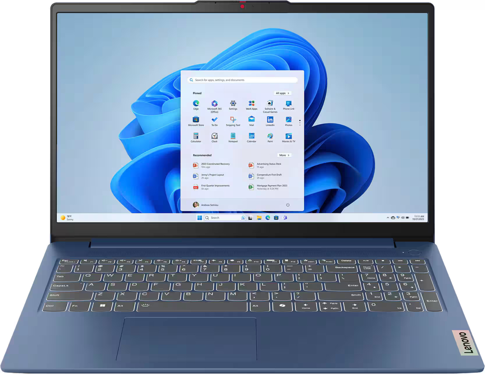 Lenovo – IdeaPad Slim 3i 15.6″ Full HD Laptop – Intel Processor N150 2024- 8G…