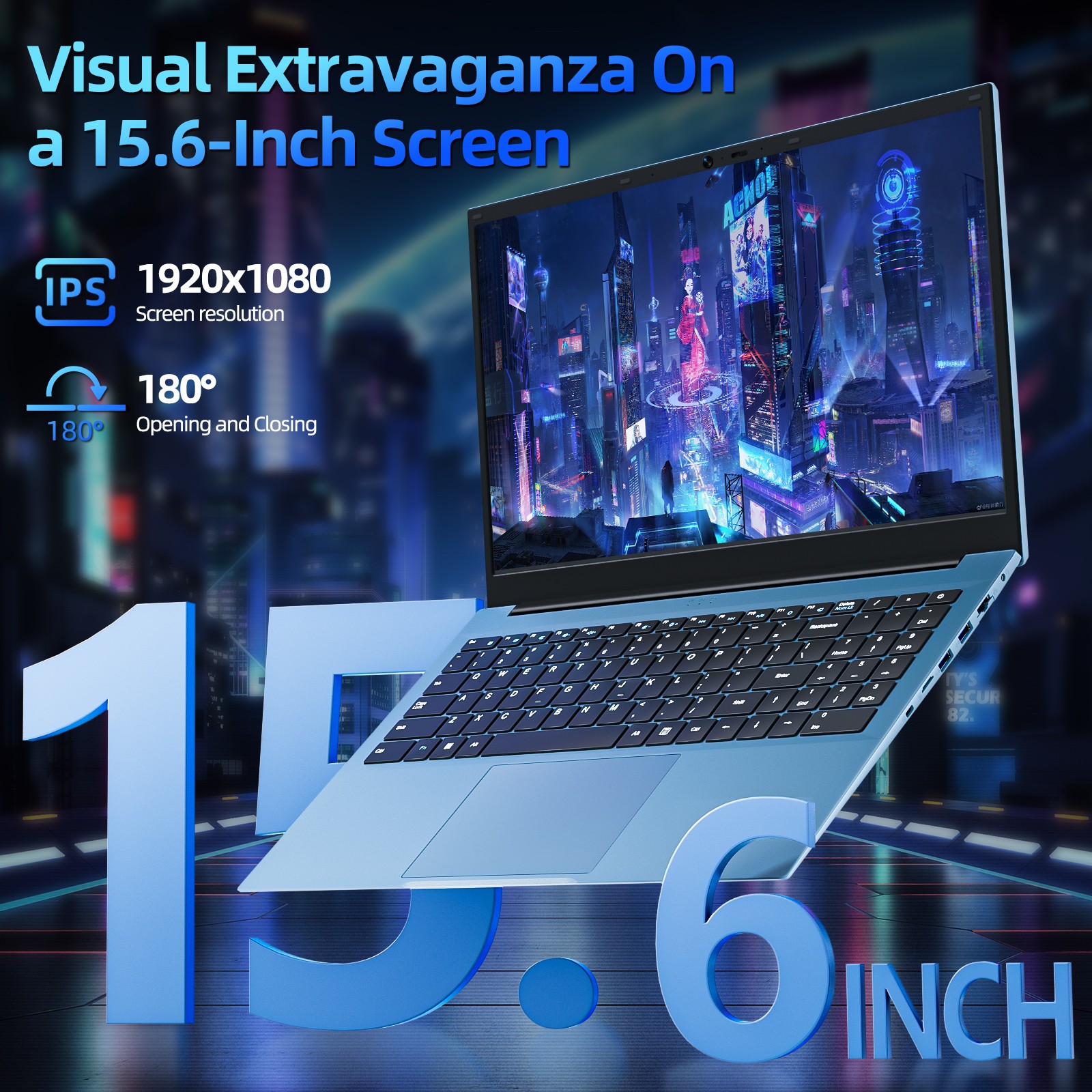 2026 SGIN 15.6″ Thin Laptop i3-10100Y 16GB RAM 1TB SSD Win 11 Backlit Keyboard