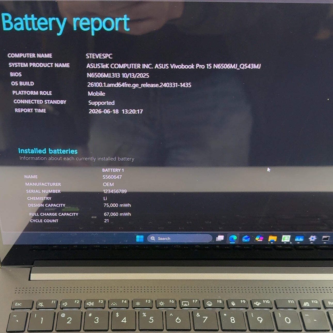 Asus Vivobook Pro 15 Q543M 15.6″ Core Ultra 9 185H 24GB RAM 2TB SSD RTX 3050