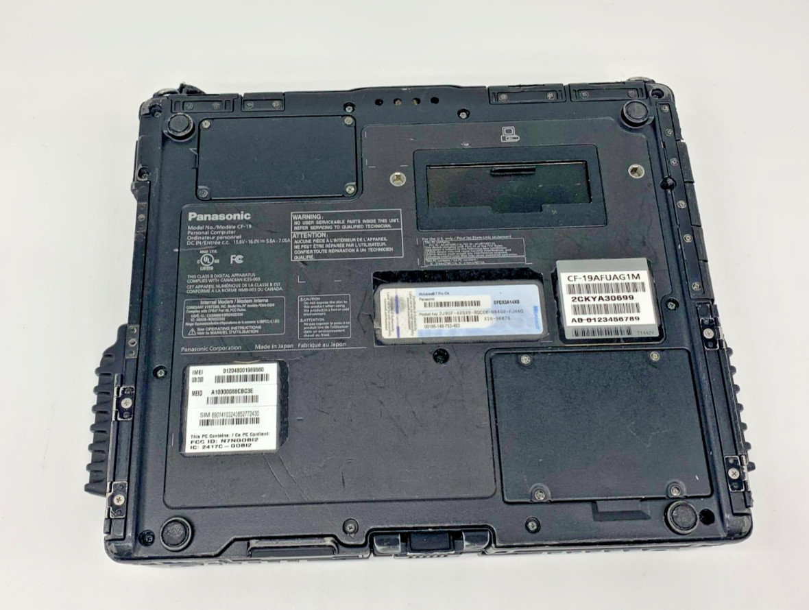 Panasonic CF-19 10» I5-2520M 2.50GHZ NO SSD 4GB DDR3 SILVER/BLACK /FAIR/SEE