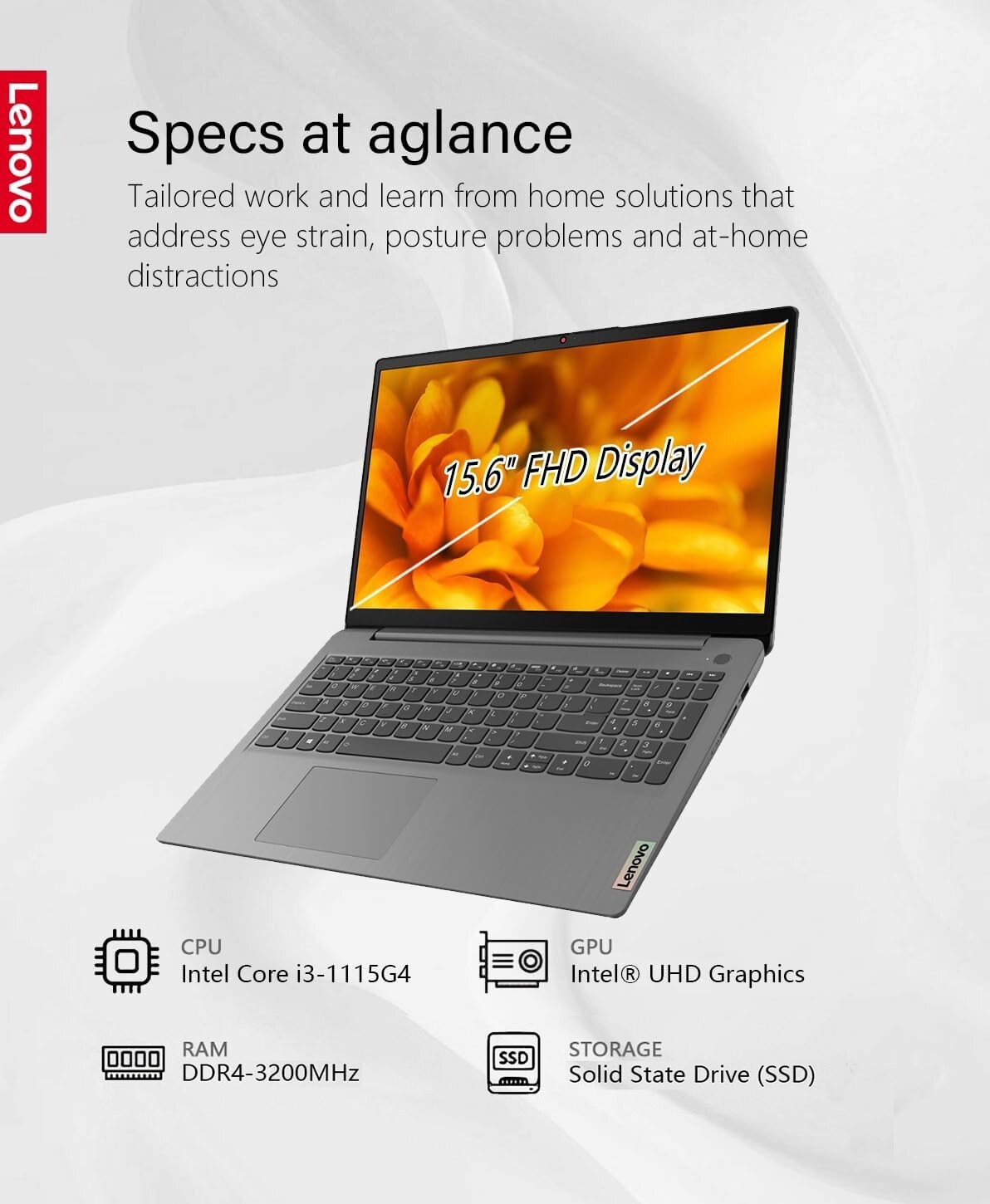 Lenovo 2024 Laptop 15.6″ Touchscreen Intel i3-1115G4 Up to 40GB RAM & 2TB SSD