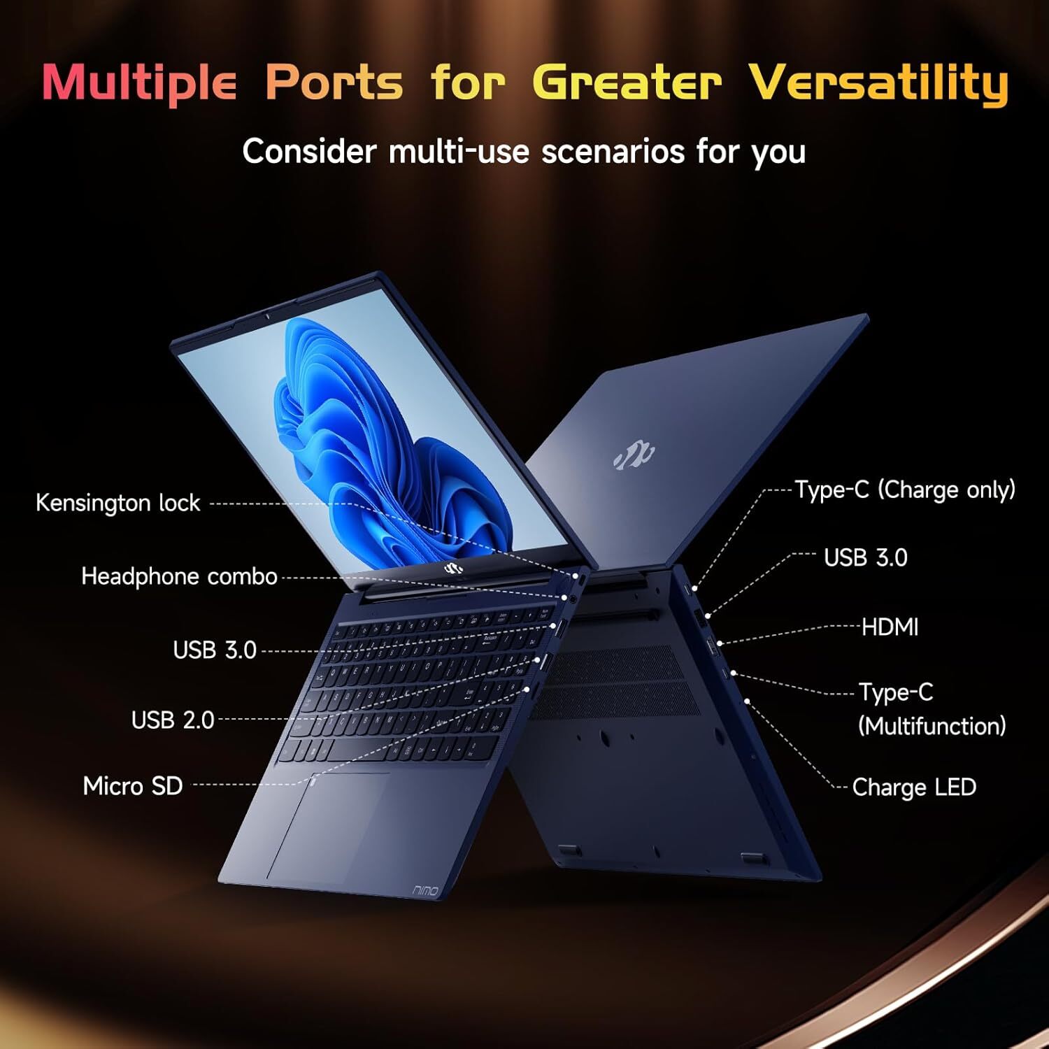 NIMO 15.6» IPS FHD Laptop, 16GB RAM 1TB SSD AMD Ryzen 5(Up to 3.7GHz) Computer
