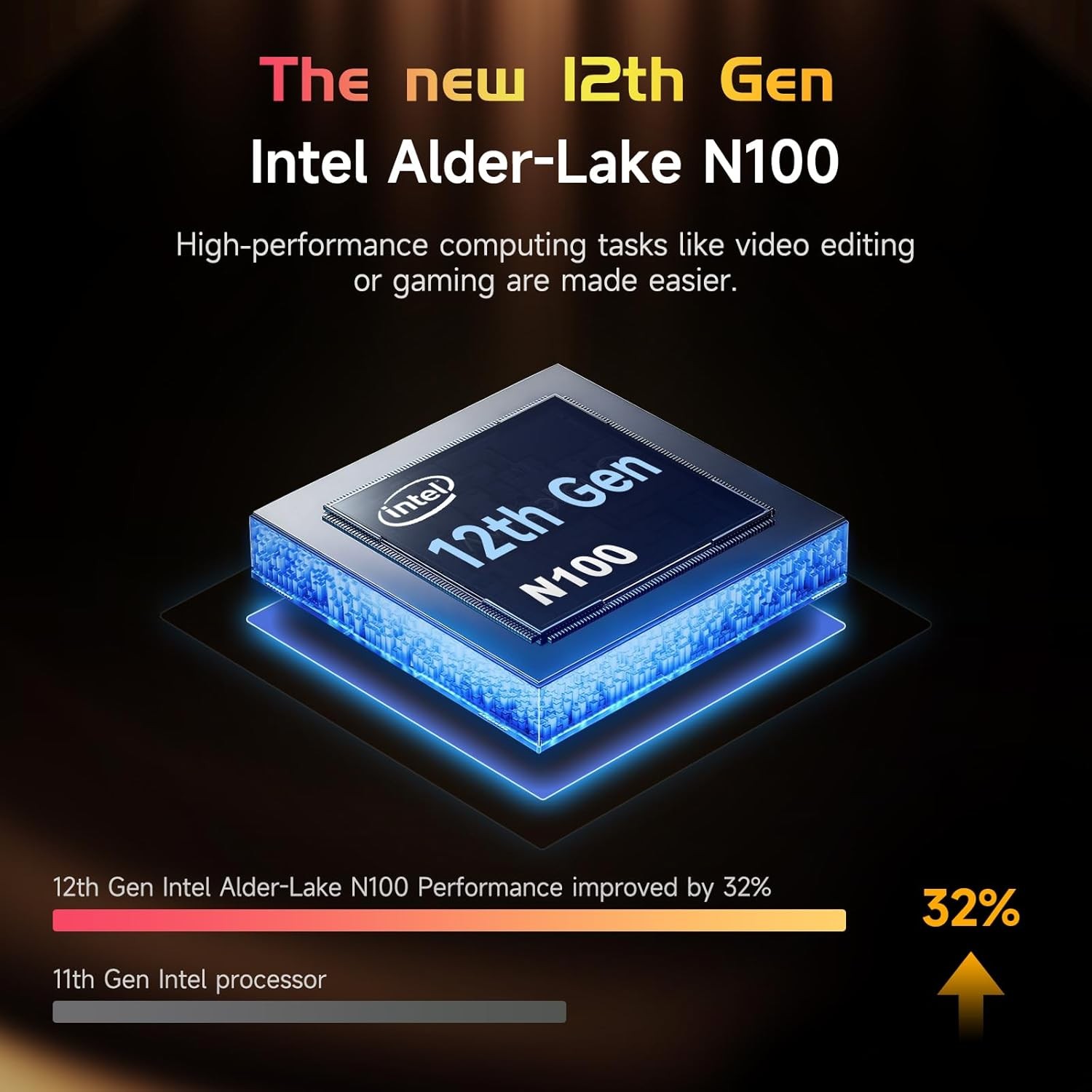 NIMO 15.6″ Laptop 4/8GB RAM 128/256/512GB SSD Intel Quad-Core N100 Fingerprint
