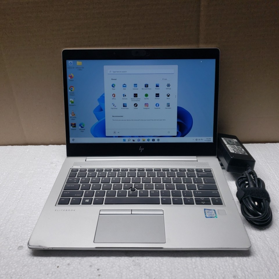 14″HP EliteBook 830 G5 Laptop i5-8350U 1.70GHz RAM 8GB SSD 128GB/Charger inc