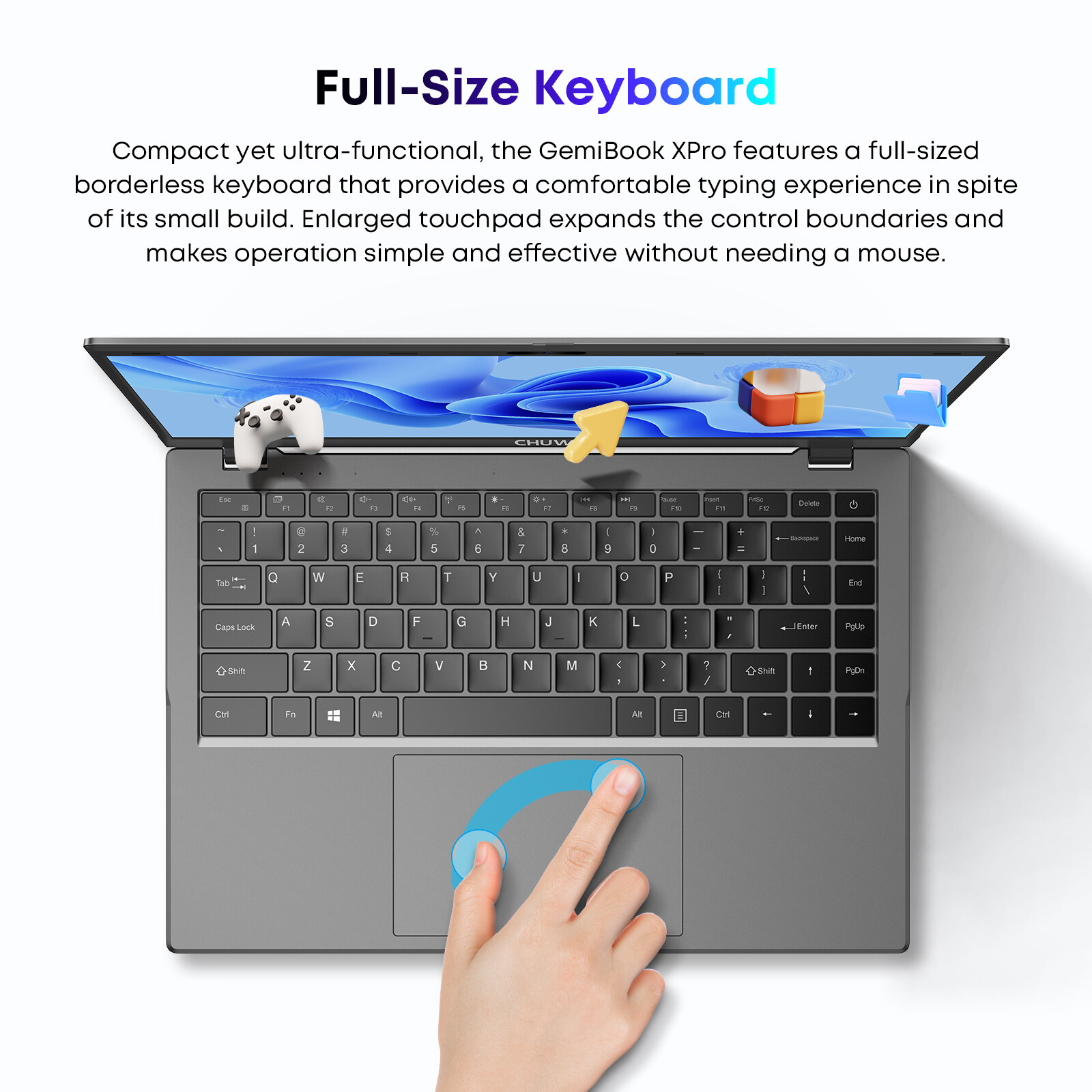 CHUWI GemiBook XPro 14.1in Windows 11 Laptop 3.4Ghz Intel N100 Quad Core 8G 256G