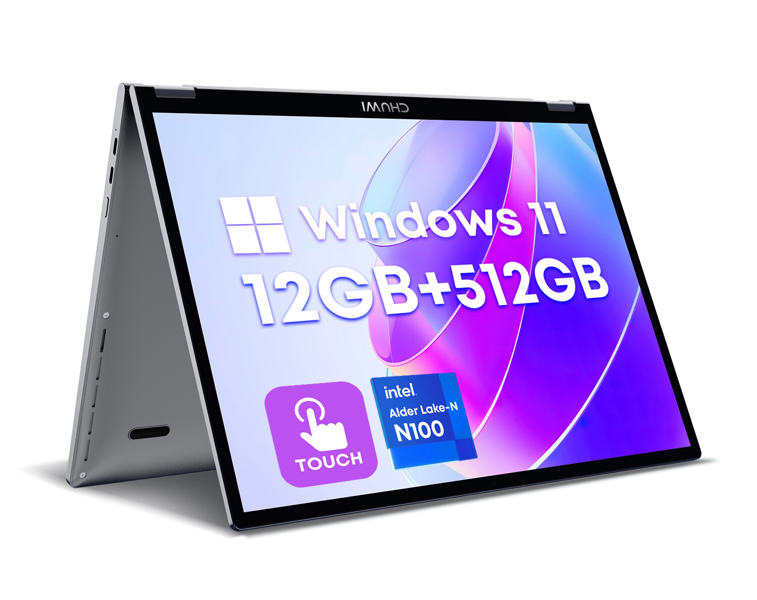 CHUWI 10.51» MiniBook X Windwos 11 Intel N100 Touchscreen Laptop 12G+512G SSD