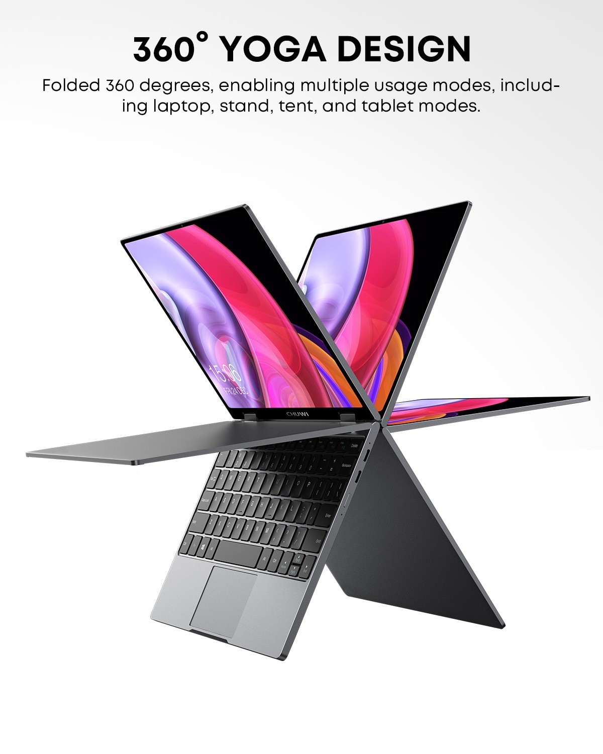CHUWI MiniBook X Intel N100 10.5in Touchscreen Laptop Mini Size Win11 12G+512G